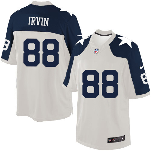 Men's Nike Dallas Cowboys #88 Michael Irvin Limited White Throwback Alternate NFL Jersey