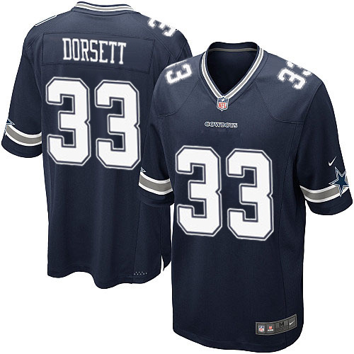 Men's Nike Dallas Cowboys #33 Tony Dorsett Game Navy Blue Team Color NFL Jersey