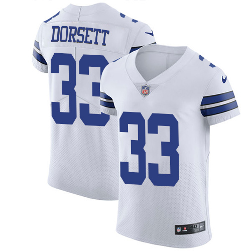Men's Nike Dallas Cowboys #33 Tony Dorsett White Vapor Untouchable Elite Player NFL Jersey