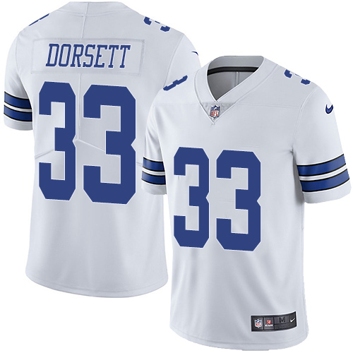 Men's Nike Dallas Cowboys #33 Tony Dorsett White Vapor Untouchable Limited Player NFL Jersey