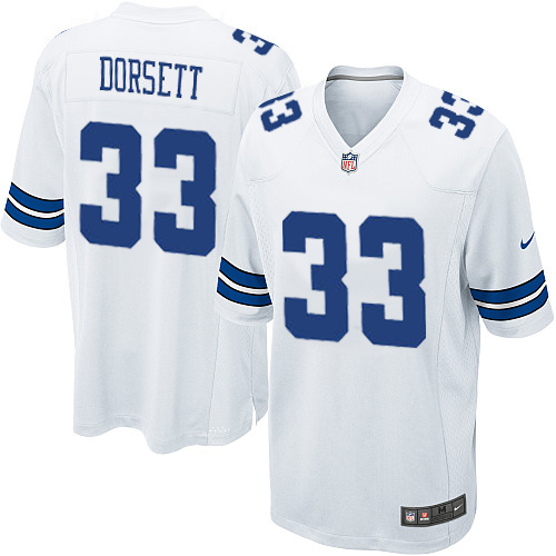 Men's Nike Dallas Cowboys #33 Tony Dorsett Game White NFL Jersey