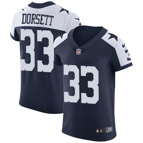 Men's Nike Dallas Cowboys #33 Tony Dorsett Navy Blue Alternate Vapor Untouchable Elite Player NFL Jersey