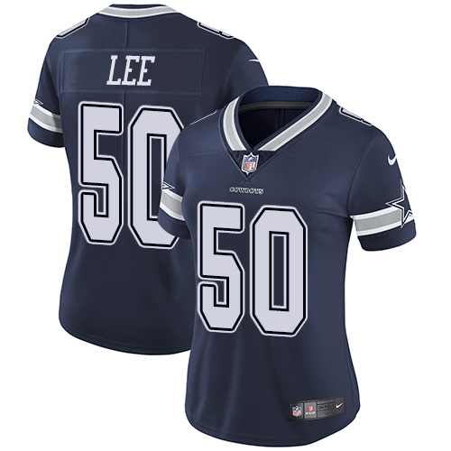 Women's Nike Dallas Cowboys #50 Sean Lee Navy Blue Team Color Vapor Untouchable Elite Player NFL Jersey