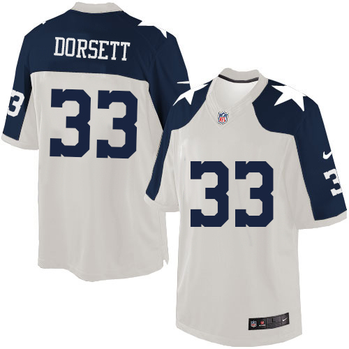 Men's Nike Dallas Cowboys #33 Tony Dorsett Limited White Throwback Alternate NFL Jersey
