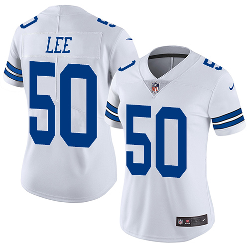 Women's Nike Dallas Cowboys #50 Sean Lee White Vapor Untouchable Elite Player NFL Jersey
