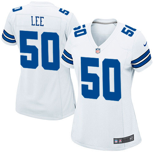 Women's Nike Dallas Cowboys #50 Sean Lee Game White NFL Jersey