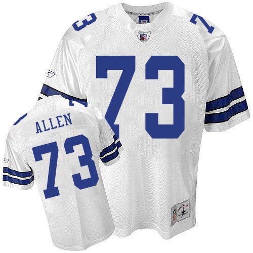Reebok Dallas Cowboys #73 Larry Allen Replica White Legend Throwback NFL Jersey