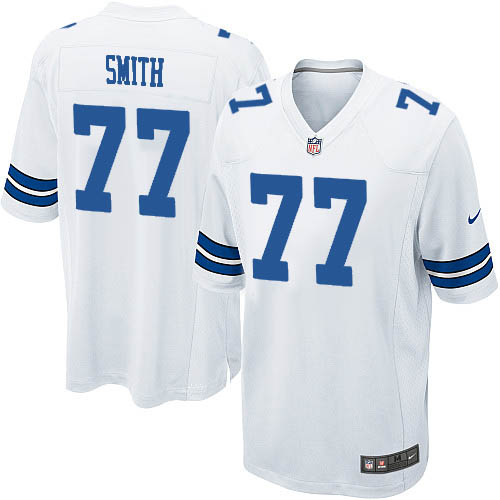 Men's Nike Dallas Cowboys #77 Tyron Smith Game White NFL Jersey