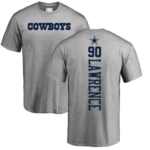 NFL Nike Dallas Cowboys #90 Demarcus Lawrence Ash Backer T-Shirt