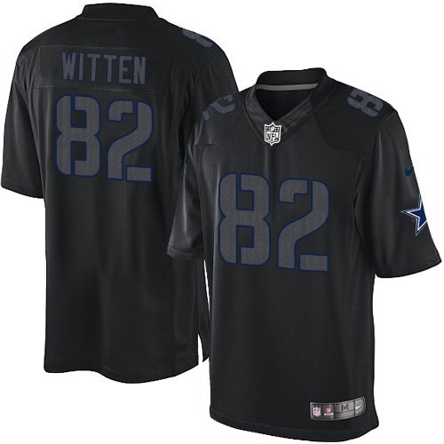 Men's Nike Dallas Cowboys #82 Jason Witten Limited Black Impact NFL Jersey