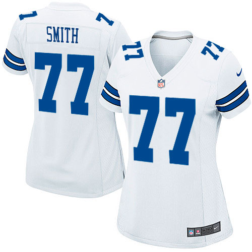 Women's Nike Dallas Cowboys #77 Tyron Smith Game White NFL Jersey