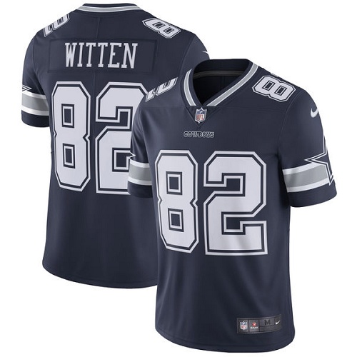 Men's Nike Dallas Cowboys #82 Jason Witten Navy Blue Team Color Vapor Untouchable Limited Player NFL Jersey