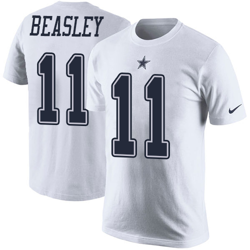 NFL Men's Nike Dallas Cowboys #11 Cole Beasley White Rush Pride Name & Number T-Shirt