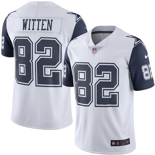 Youth Nike Dallas Cowboys #82 Jason Witten Limited White Rush Vapor Untouchable NFL Jersey