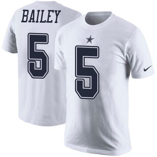 NFL Men's Nike Dallas Cowboys #5 Dan Bailey White Rush Pride Name & Number T-Shirt