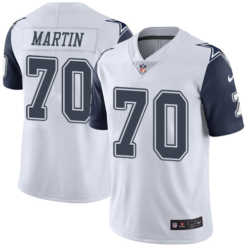 Men's Nike Dallas Cowboys #70 Zack Martin Limited White Rush Vapor Untouchable NFL Jersey