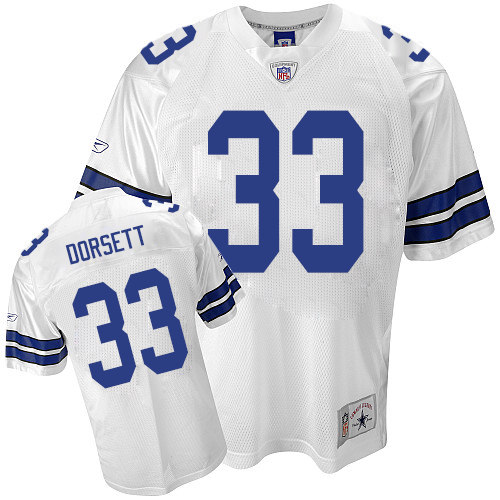 Reebok Dallas Cowboys #33 Tony Dorsett Authentic White Legend Throwback NFL Jersey