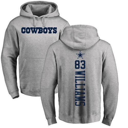 NFL Nike Dallas Cowboys #83 Terrance Williams Ash Backer Pullover Hoodie