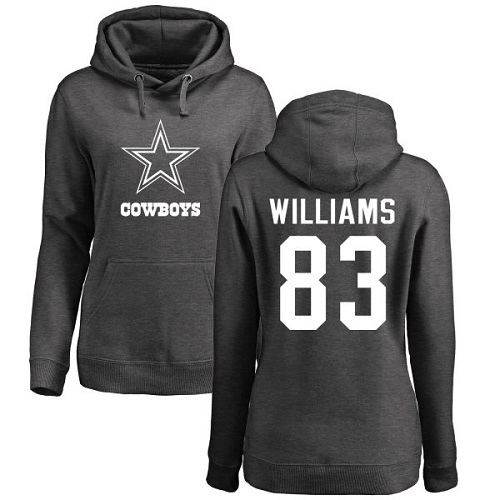 NFL Women's Nike Dallas Cowboys #83 Terrance Williams Ash One Color Pullover Hoodie