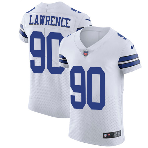 Men's Nike Dallas Cowboys #90 Demarcus Lawrence White Vapor Untouchable Elite Player NFL Jersey