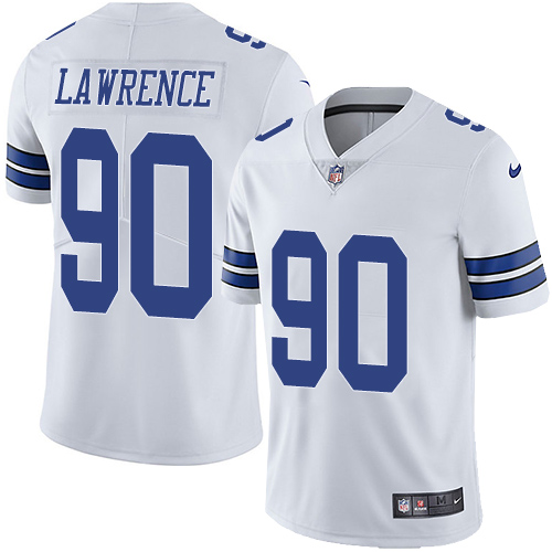 Men's Nike Dallas Cowboys #90 Demarcus Lawrence White Vapor Untouchable Limited Player NFL Jersey