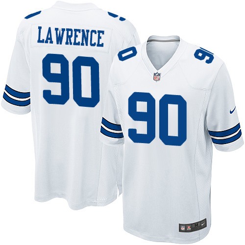 Men's Nike Dallas Cowboys #90 Demarcus Lawrence Game White NFL Jersey