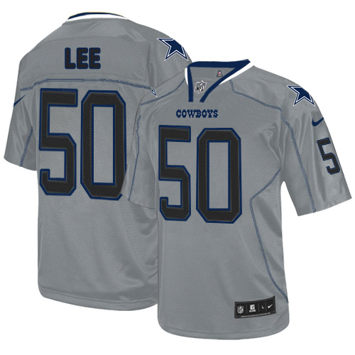 Men's Nike Dallas Cowboys #50 Sean Lee Elite Lights Out Grey NFL Jersey