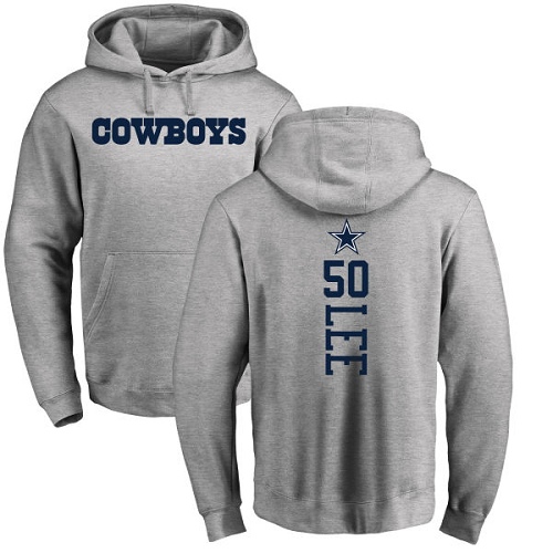NFL Nike Dallas Cowboys #50 Sean Lee Ash Backer Pullover Hoodie