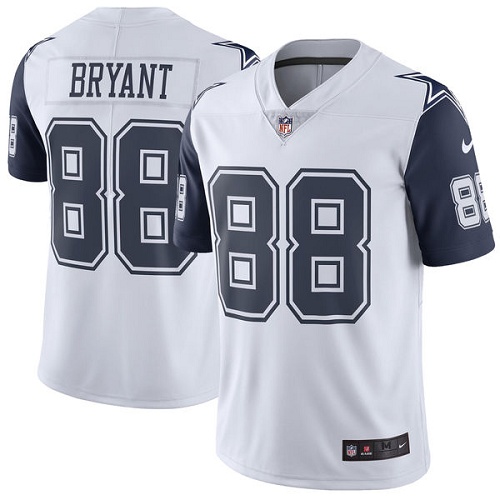 Youth Nike Dallas Cowboys #88 Dez Bryant Limited White Rush Vapor Untouchable NFL Jersey
