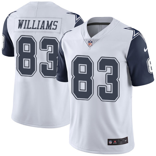 Youth Nike Dallas Cowboys #83 Terrance Williams Limited White Rush Vapor Untouchable NFL Jersey