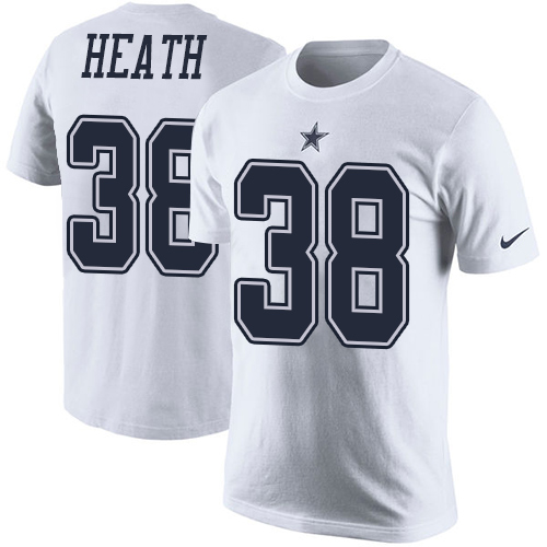 NFL Men's Nike Dallas Cowboys #38 Jeff Heath White Rush Pride Name & Number T-Shirt