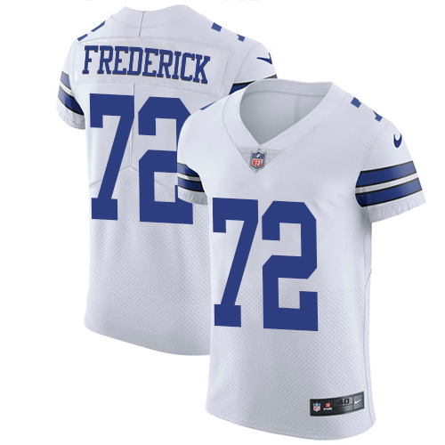Men's Nike Dallas Cowboys #72 Travis Frederick White Vapor Untouchable Elite Player NFL Jersey