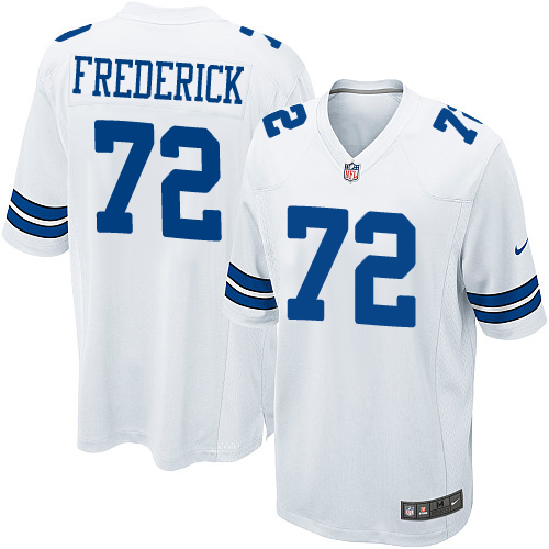 Men's Nike Dallas Cowboys #72 Travis Frederick Game White NFL Jersey