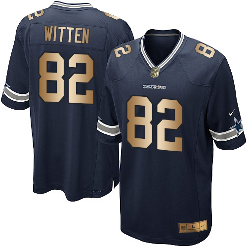 Youth Nike Dallas Cowboys #82 Jason Witten Elite Navy/Gold Team Color NFL Jersey
