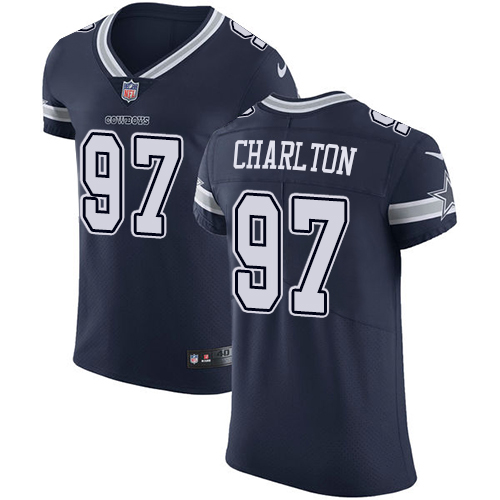 Men's Nike Dallas Cowboys #97 Taco Charlton Navy Blue Team Color Vapor Untouchable Elite Player NFL Jersey