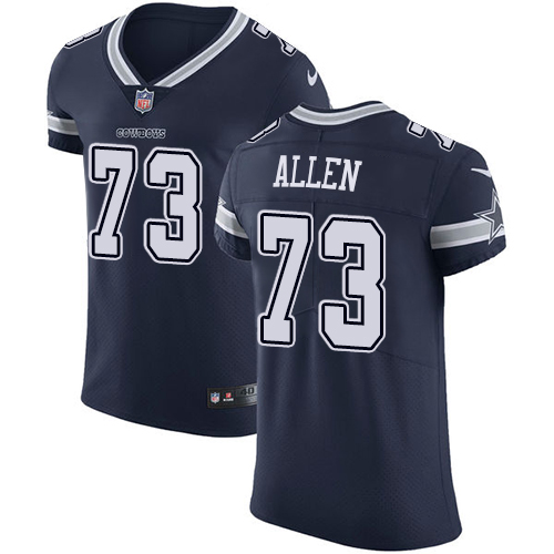 Men's Nike Dallas Cowboys #73 Larry Allen Navy Blue Team Color Vapor Untouchable Elite Player NFL Jersey