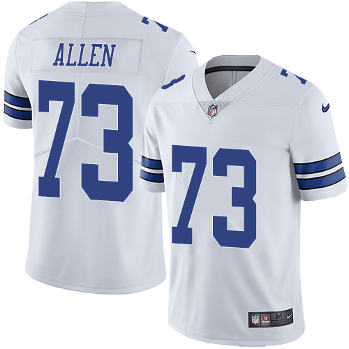 Men's Nike Dallas Cowboys #73 Larry Allen White Vapor Untouchable Limited Player NFL Jersey