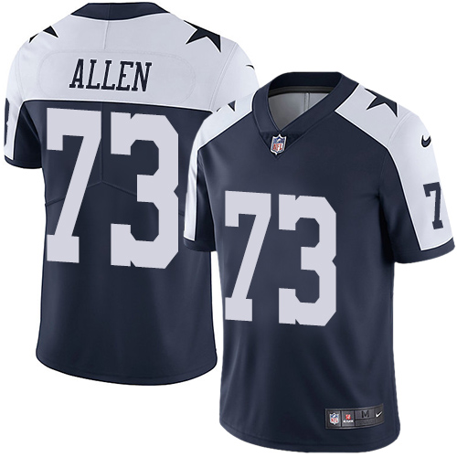 Men's Nike Dallas Cowboys #73 Larry Allen Navy Blue Throwback Alternate Vapor Untouchable Limited Player NFL Jersey