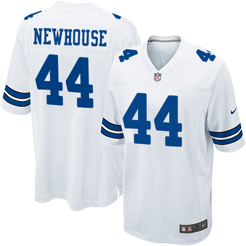 Men's Nike Dallas Cowboys #44 Robert Newhouse Game White NFL Jersey