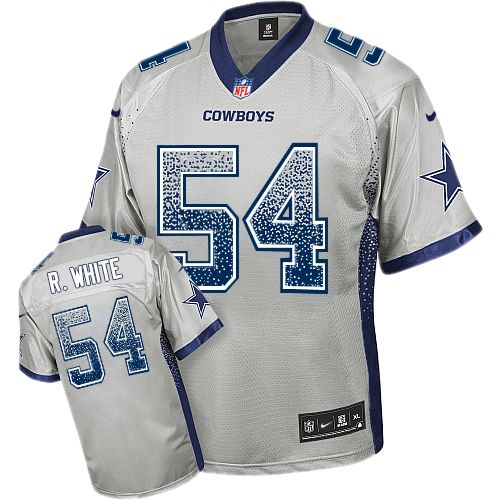 Men's Nike Dallas Cowboys #54 Randy White Elite Grey Drift Fashion NFL Jersey