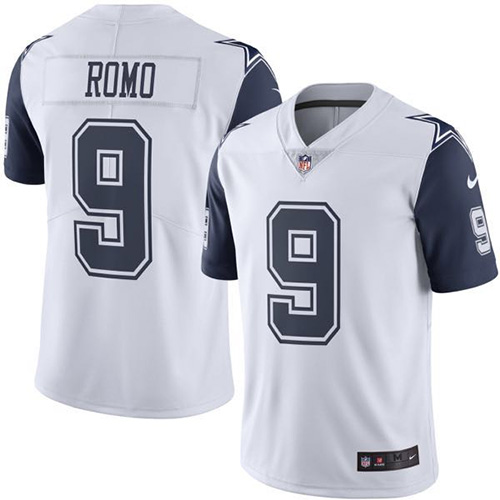 Youth Nike Dallas Cowboys #9 Tony Romo Limited White Rush Vapor Untouchable NFL Jersey