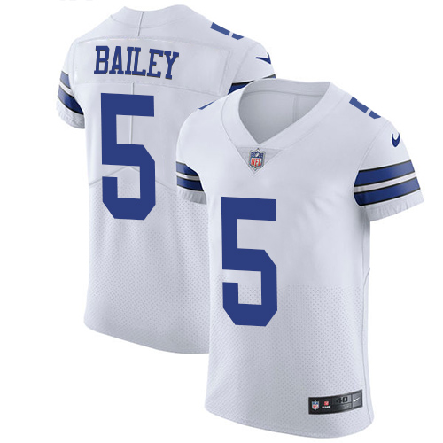Men's Nike Dallas Cowboys #5 Dan Bailey White Vapor Untouchable Elite Player NFL Jersey