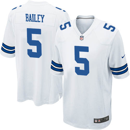 Men's Nike Dallas Cowboys #5 Dan Bailey Game White NFL Jersey