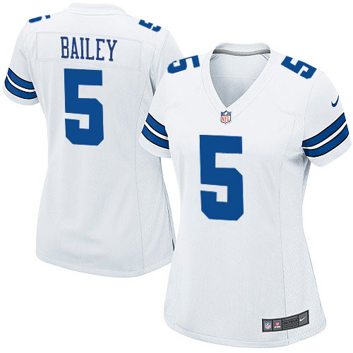 Women's Nike Dallas Cowboys #5 Dan Bailey Game White NFL Jersey