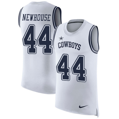 Men's Nike Dallas Cowboys #44 Robert Newhouse White Rush Player Name & Number Tank Top NFL Jersey