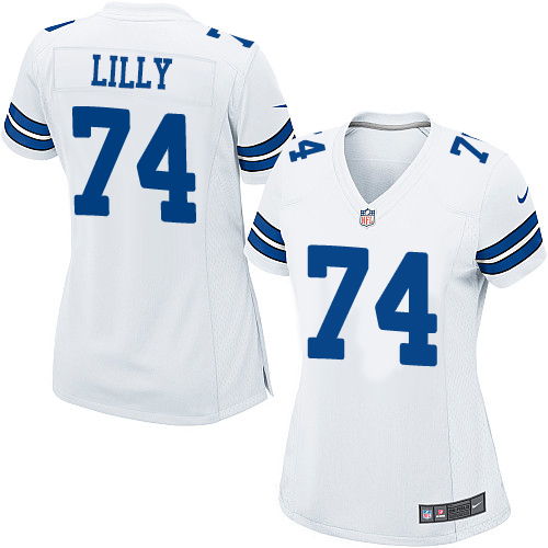 Women's Nike Dallas Cowboys #74 Bob Lilly Game White NFL Jersey