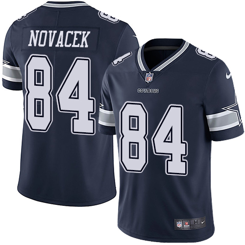 Men's Nike Dallas Cowboys #84 Jay Novacek Navy Blue Team Color Vapor Untouchable Limited Player NFL Jersey