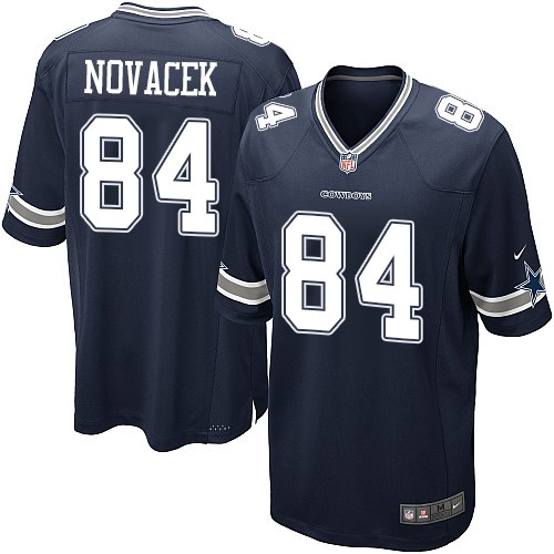 Men's Nike Dallas Cowboys #84 Jay Novacek Game Navy Blue Team Color NFL Jersey