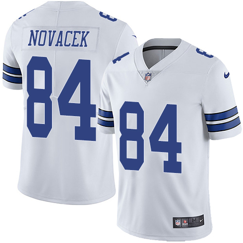 Men's Nike Dallas Cowboys #84 Jay Novacek White Vapor Untouchable Limited Player NFL Jersey