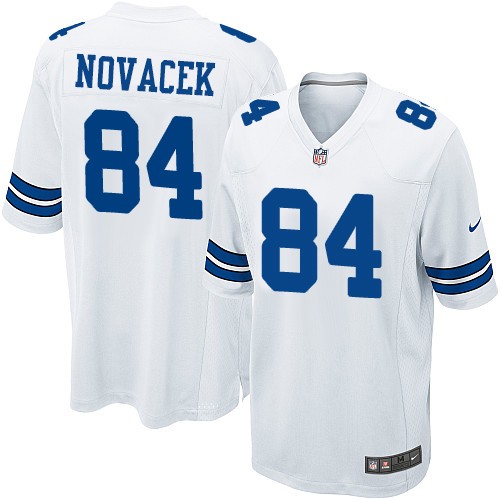 Men's Nike Dallas Cowboys #84 Jay Novacek Game White NFL Jersey